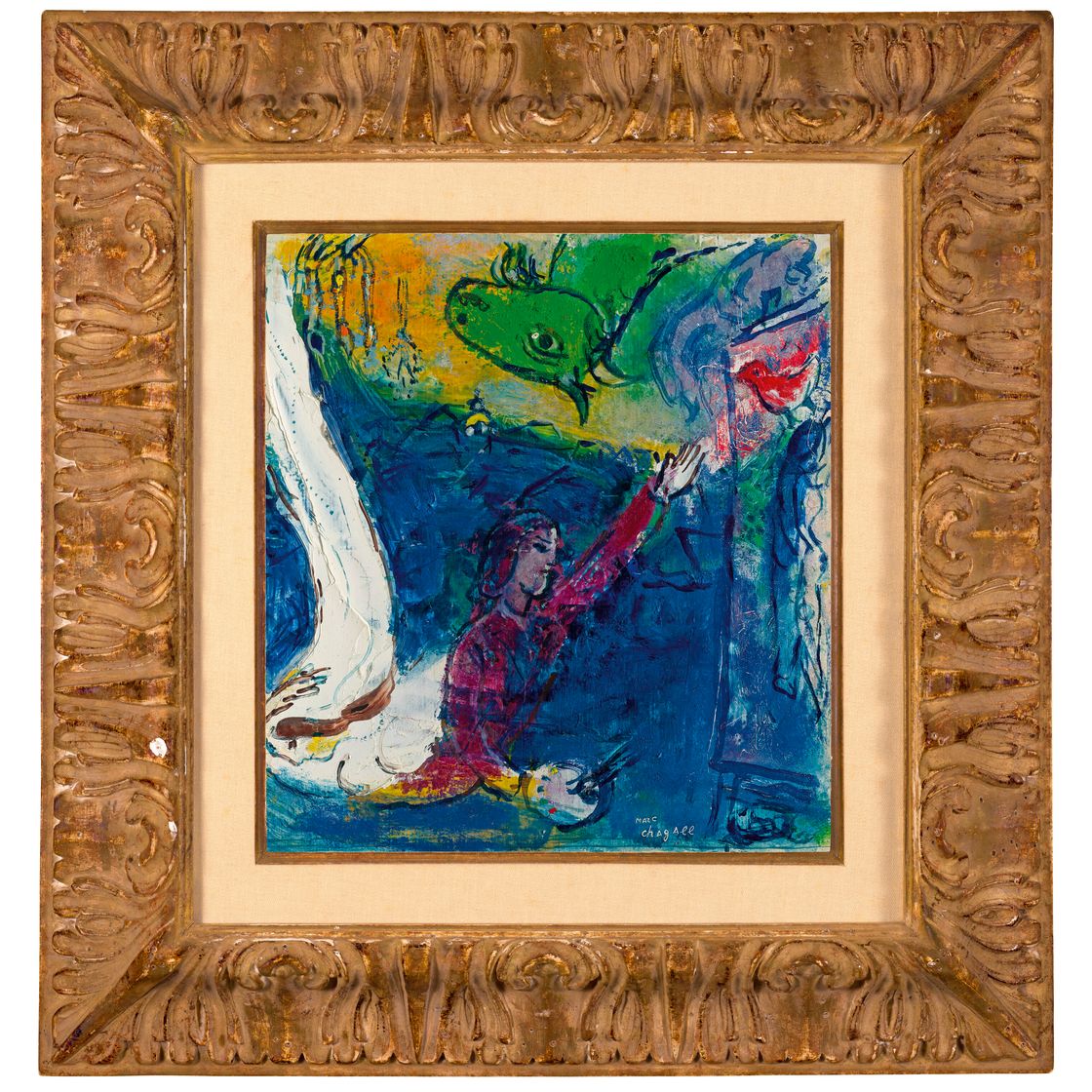 Marc Chagall — Автопортрет самого главного из вариантов моей жизни в городе, изображение 4