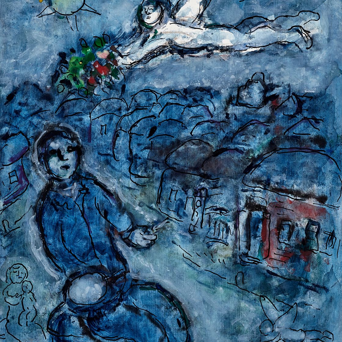 Marc Chagall — Анже блан, изображение 1