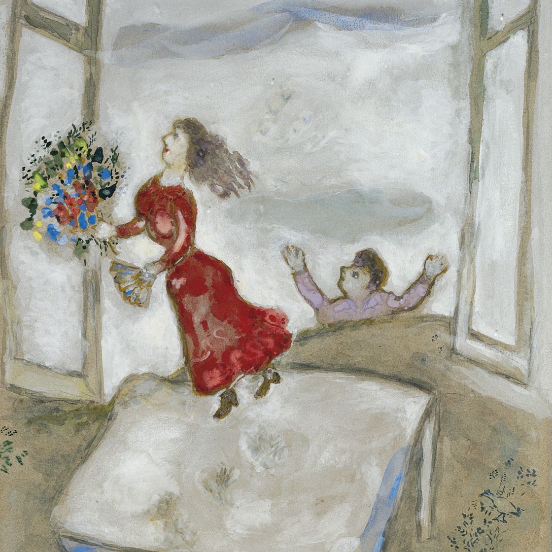 Marc Chagall — Любовники из-за угла