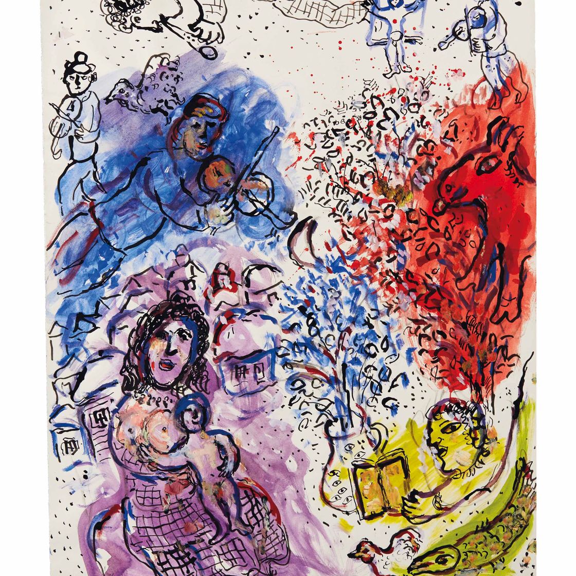 Marc Chagall — Родильный дом в деревне