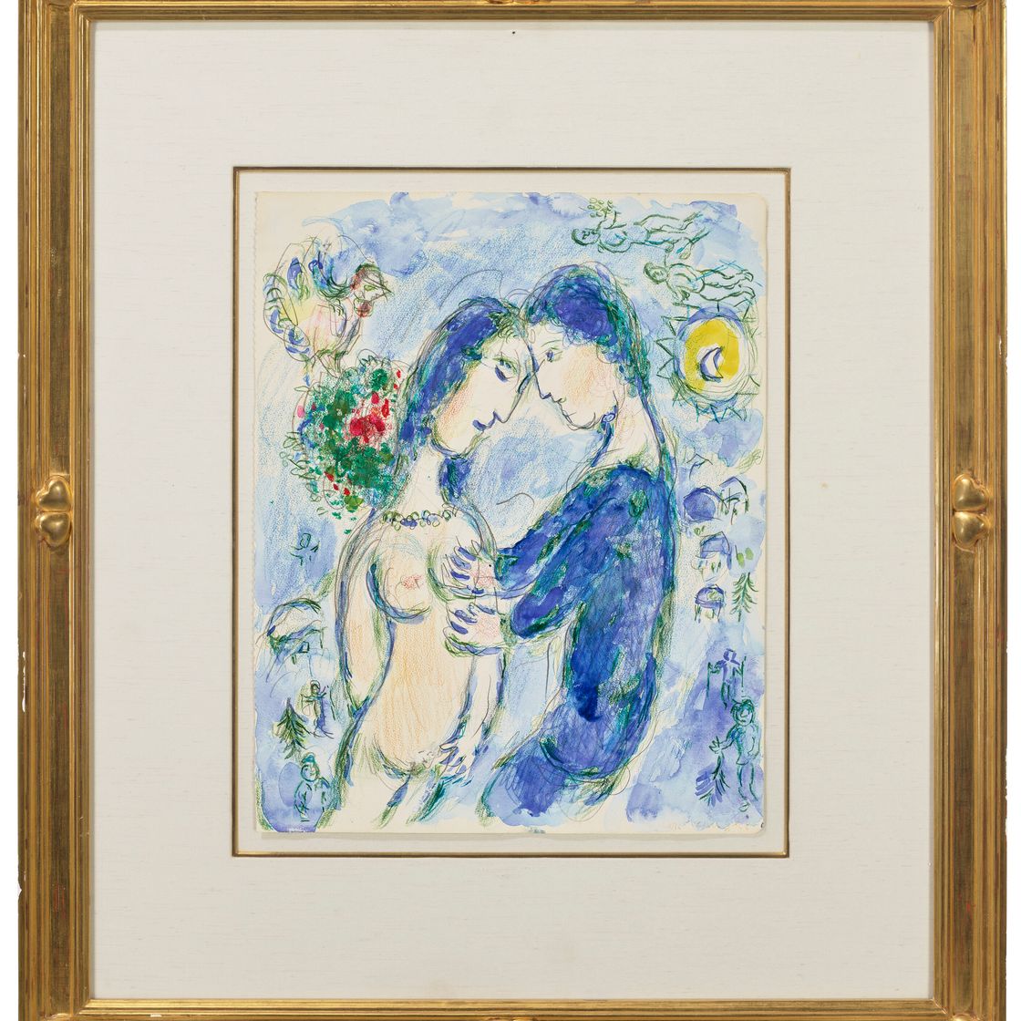 Marc Chagall — Влюбленный, изображение 2