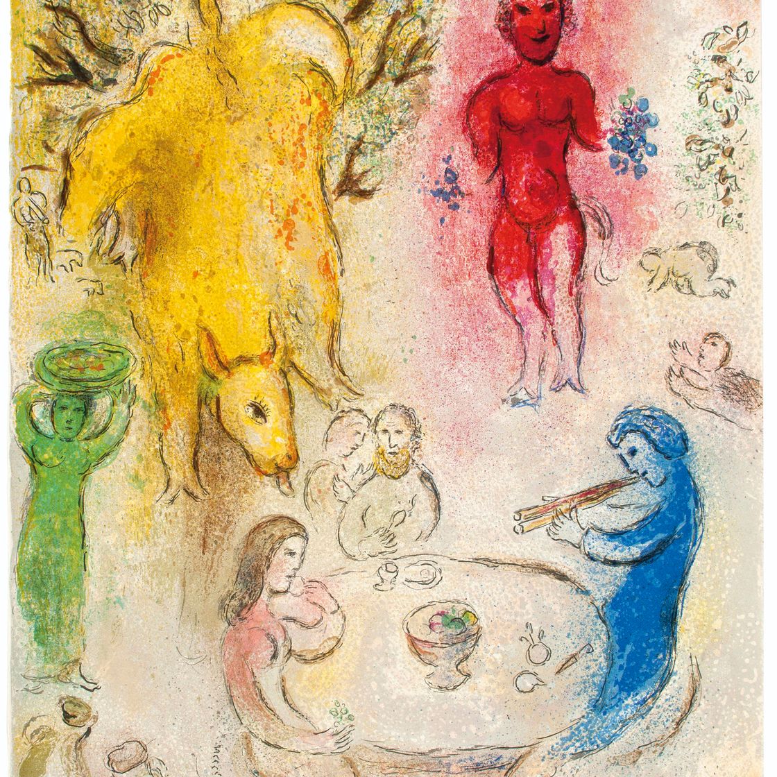 Marc Chagall — Лонгус, "Дафнис и Хлоя", редактор журнала "Tériade", Париж, 1961, изображение 4