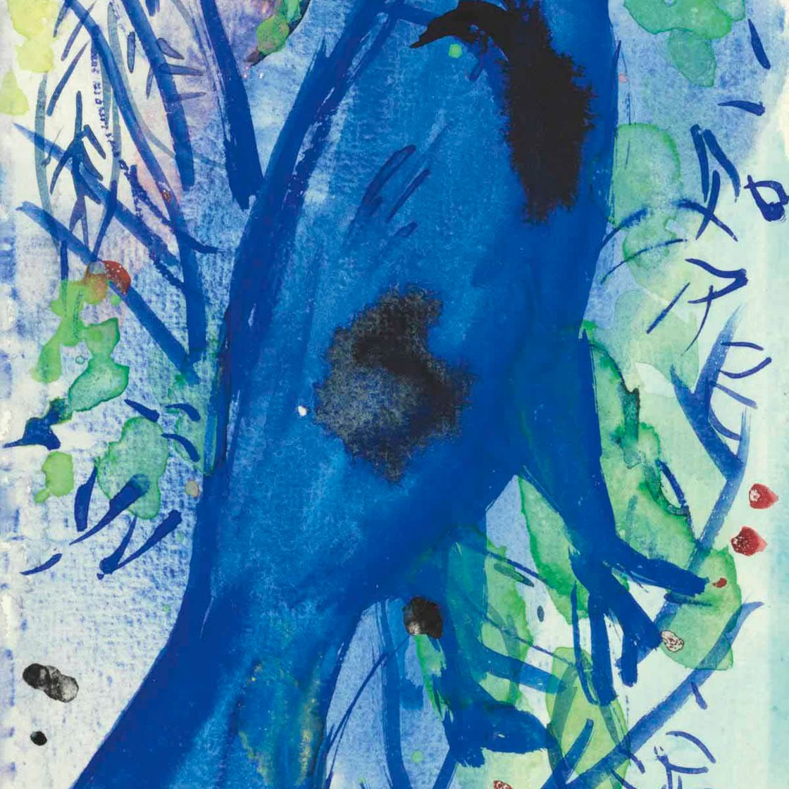 Marc Chagall — Голубое озеро на дне деревни