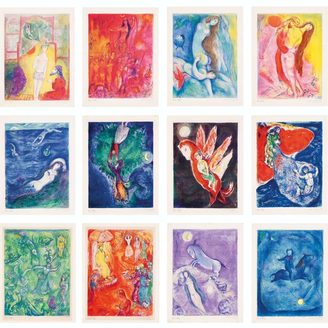 Marc Chagall — Четыре сказки из "Тысячи и одной ночи", издательство "Пантеон Букс", Нью-Йорк, 1948