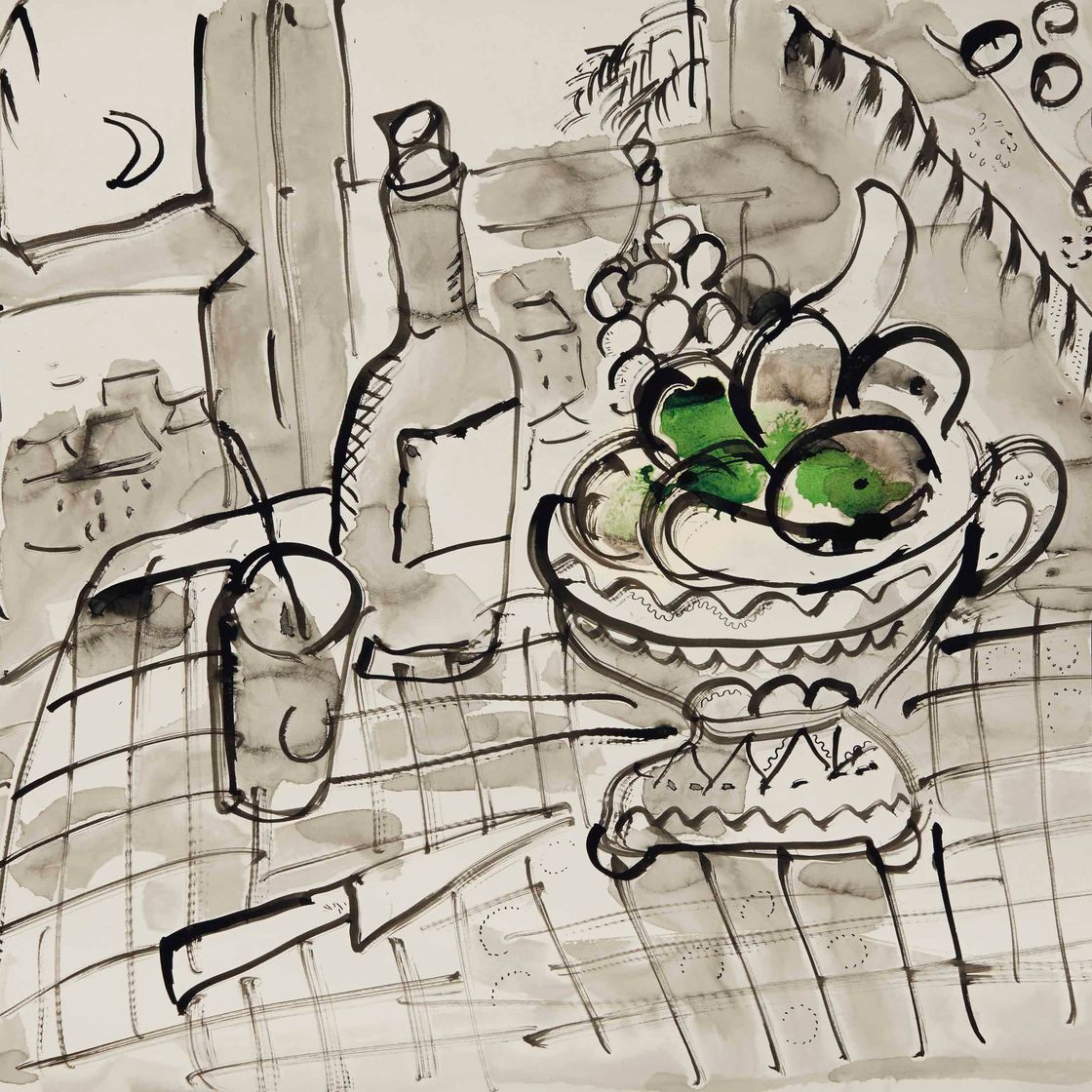 Marc Chagall — Смерть природы среди человеческих вершин