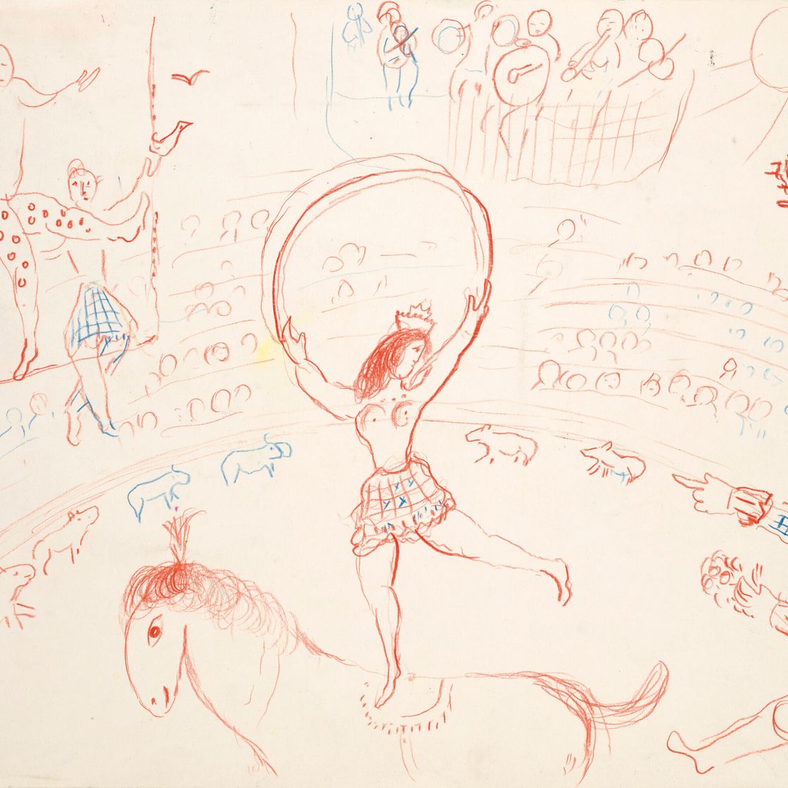 Marc Chagall — Этюды для "Комедии дель Арте" (для фойе театра Франкфурта)