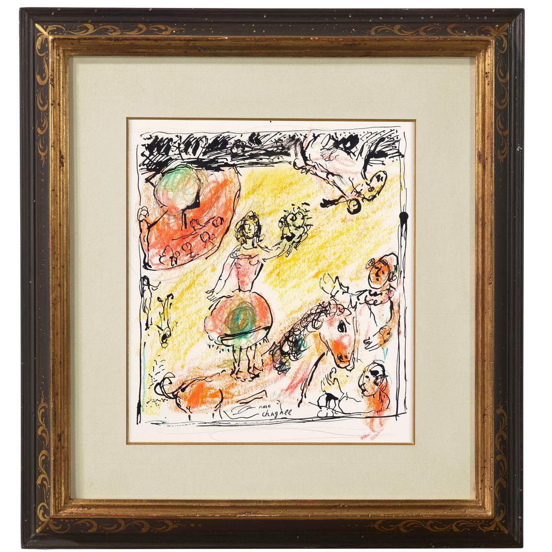 Marc Chagall — Эскиз для "Л'Экюйер на вершине солнца", изображение 2