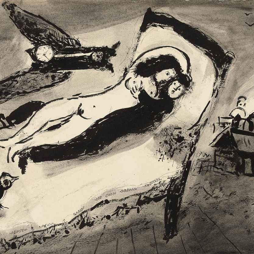 Marc Chagall — Влюбленность в пустыне
