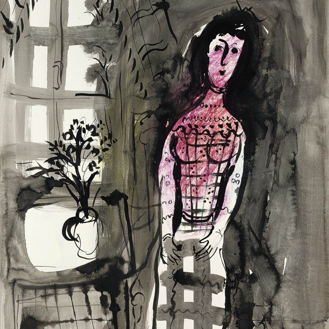 Marc Chagall — Женщина а-ля фенетр
