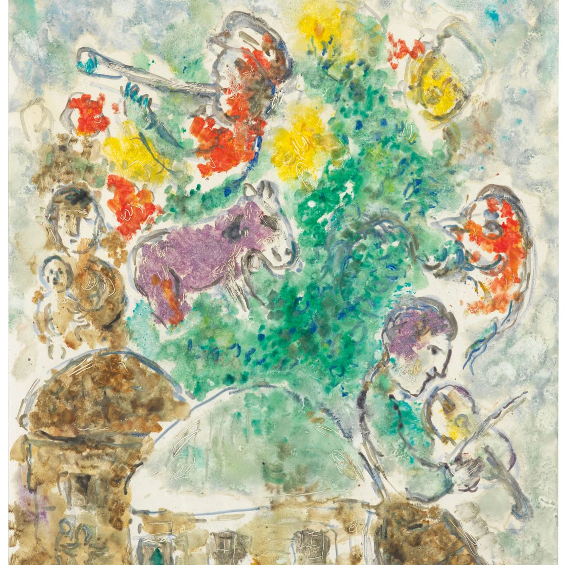 Marc Chagall — Музыка в деревне