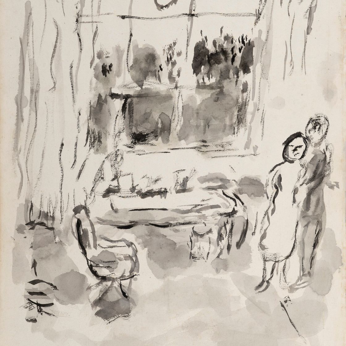 Marc Chagall — Пара, влюбленная в друг друга, изображение 1