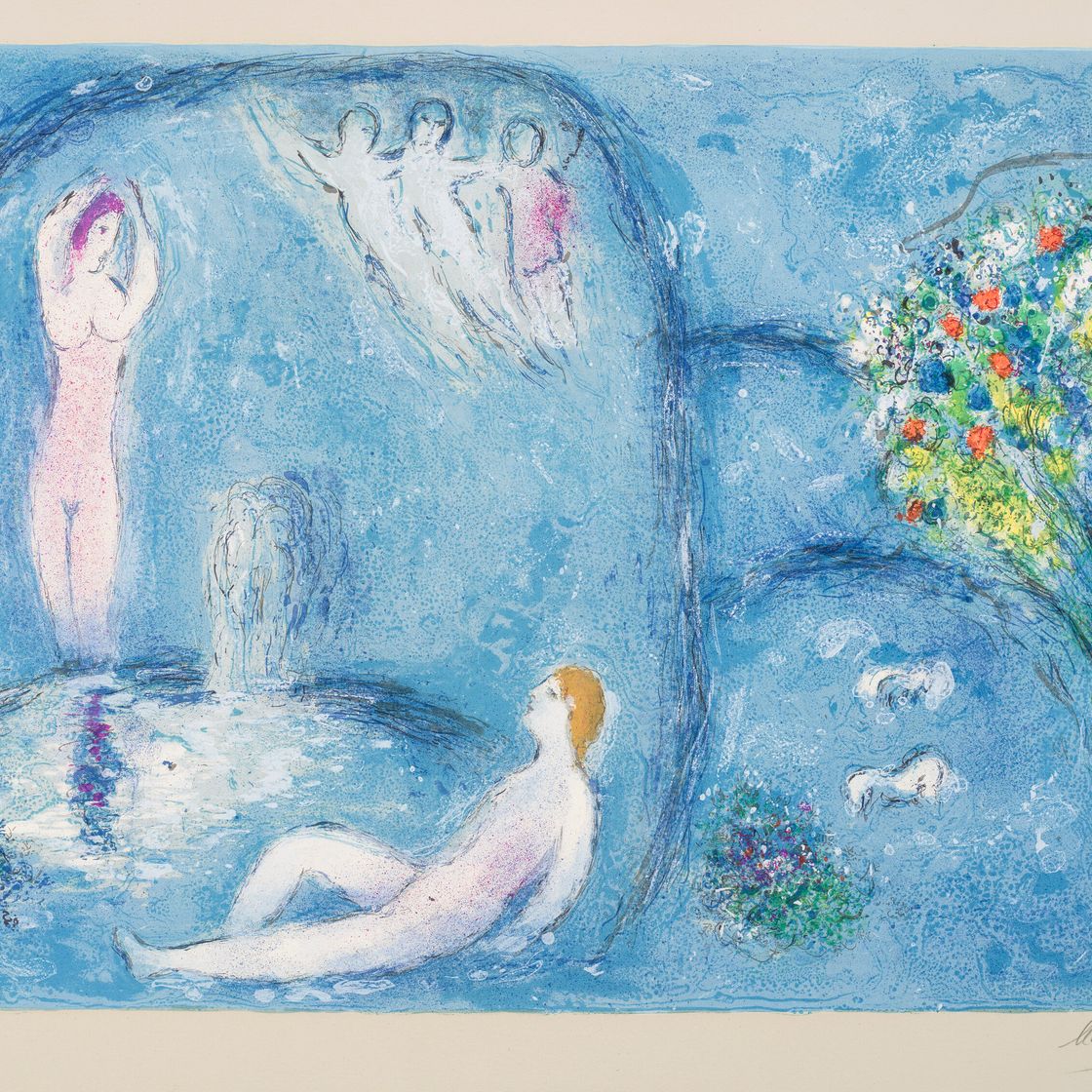 Marc Chagall — Пещера нимф из "Дафниса и Хлои", изображение 1