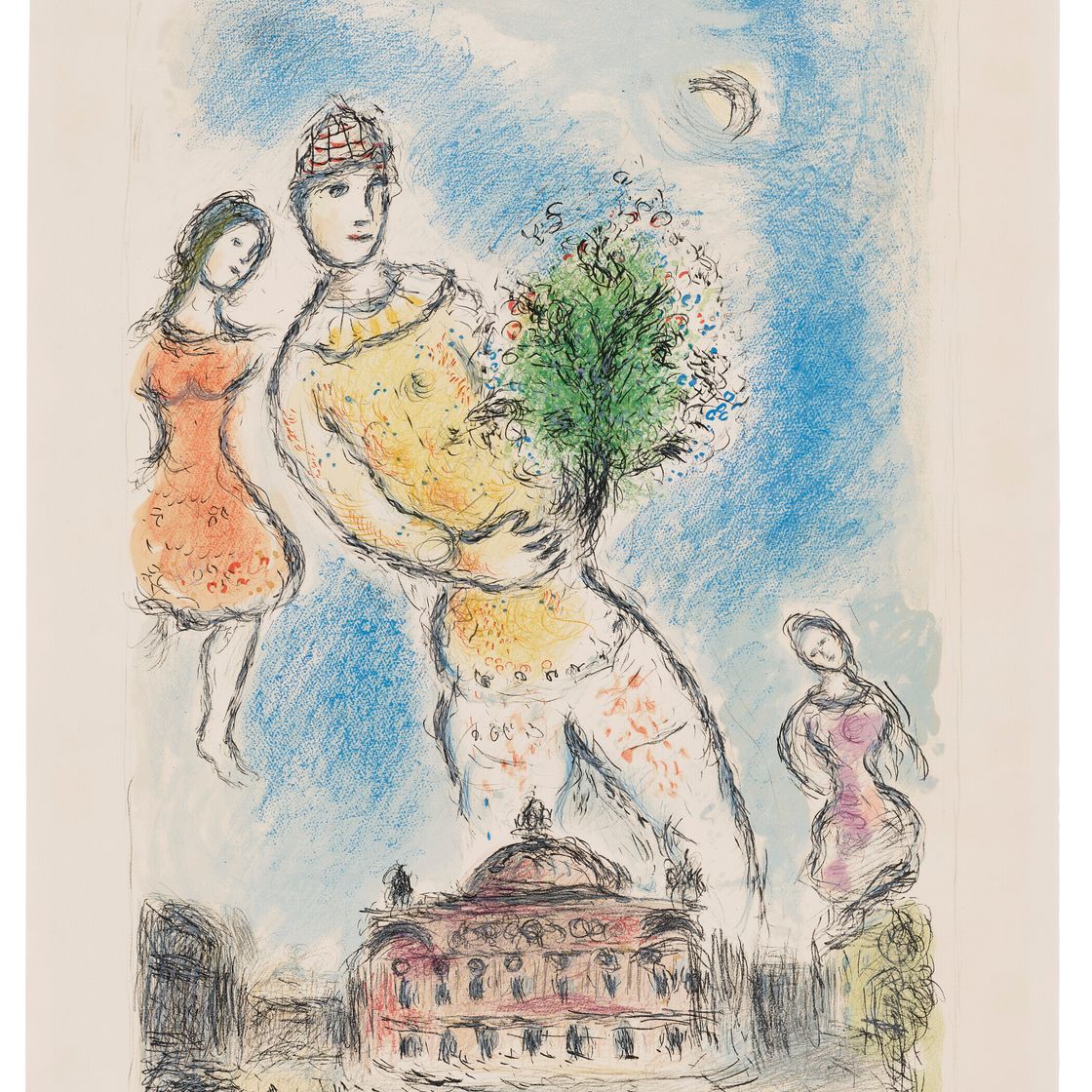 Marc Chagall — Танец на сцене оперы