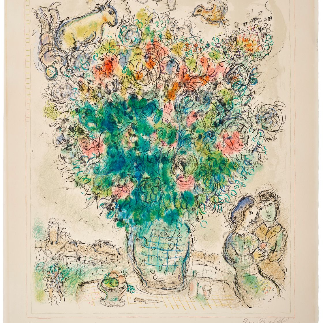 Marc Chagall — Разноцветный букет