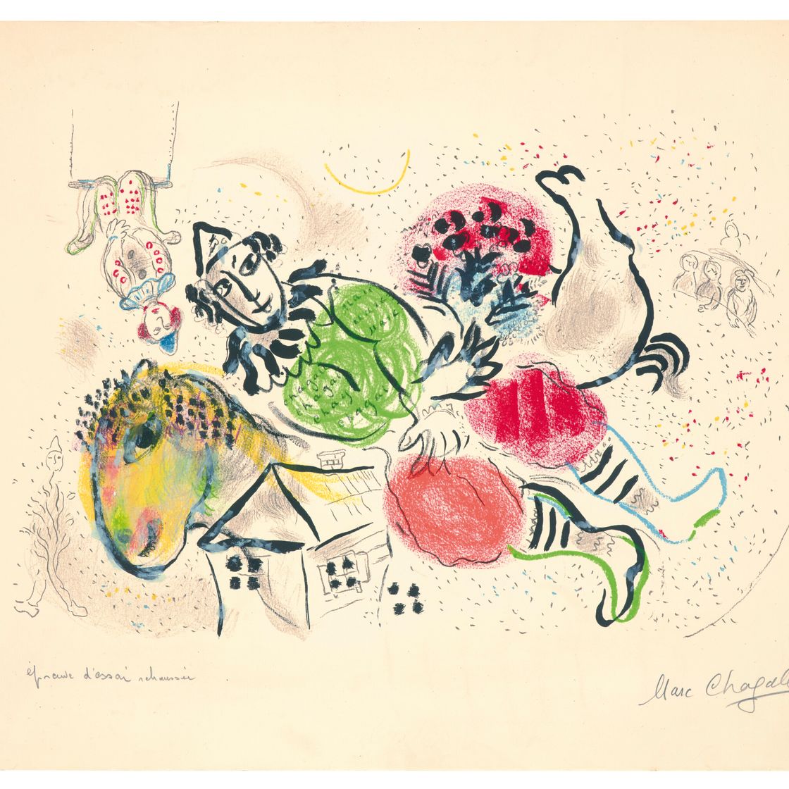 Marc Chagall — Макет для передвижного цирка