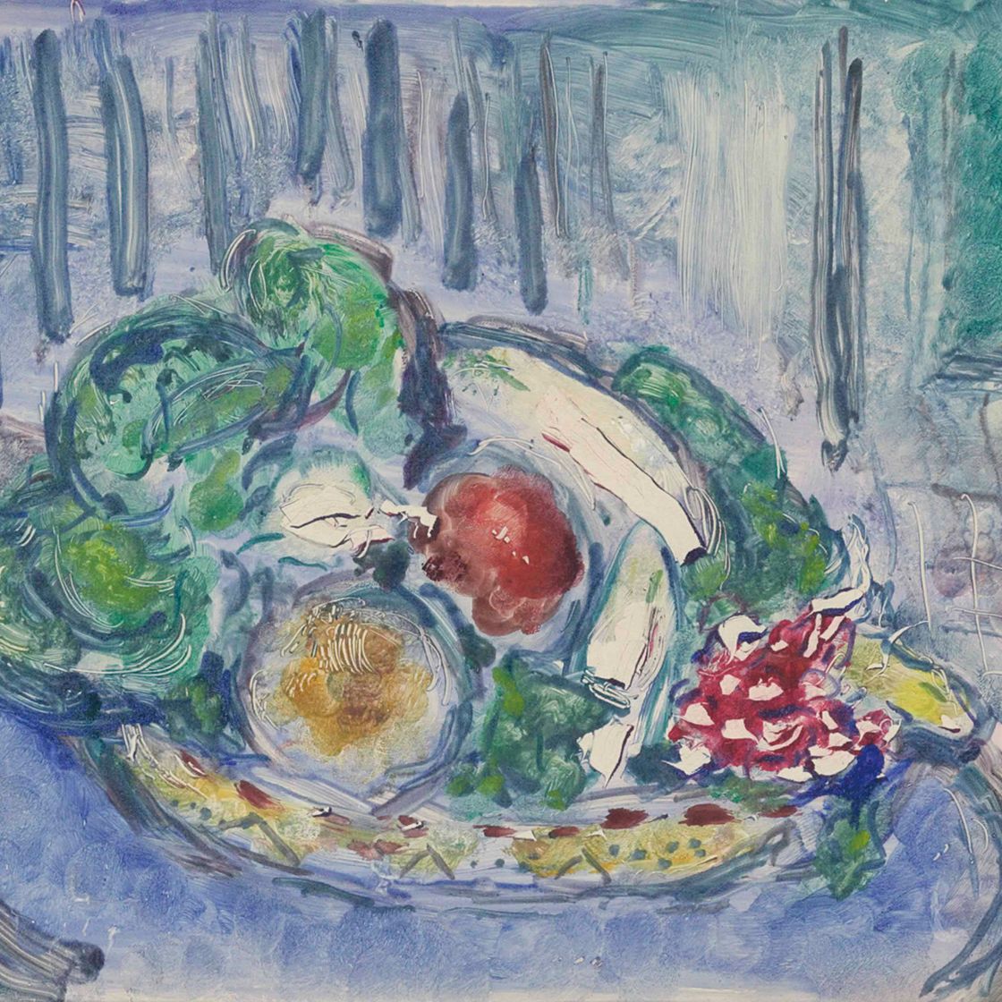Marc Chagall — Синий ангел-хранитель