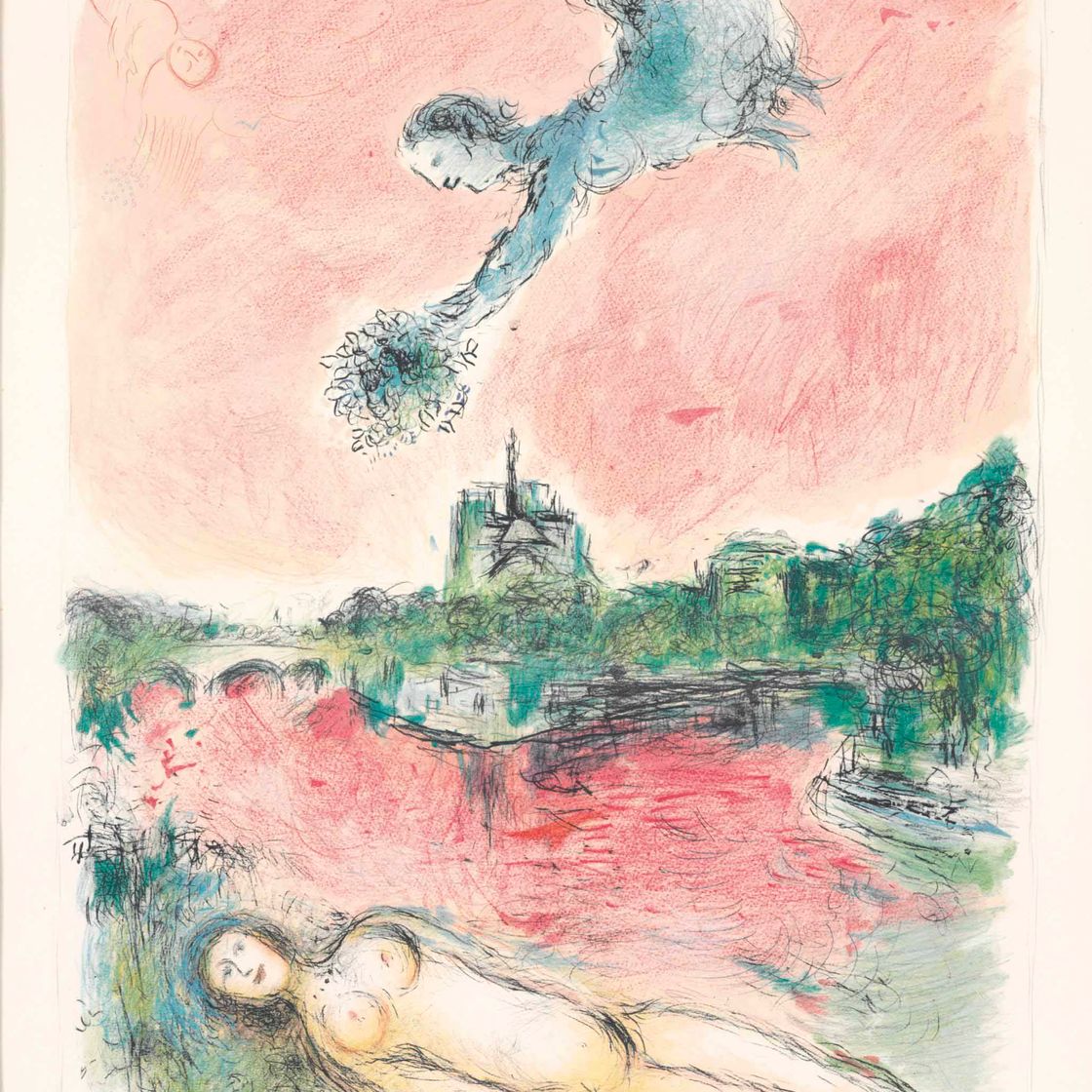 Marc Chagall — Улица Нотр-Дам