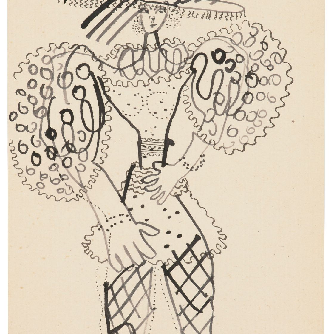 Marc Chagall — Халат с начесом, буф и большой головной убор