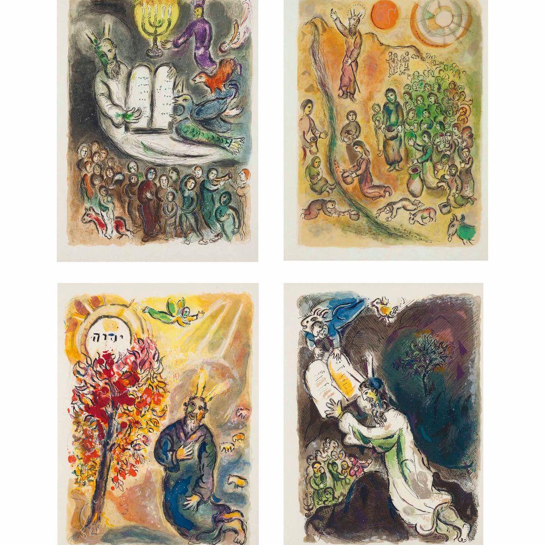 Marc Chagall — "История исхода", Леон Амиэль, Париж и Нью-Йорк, 1966 (Т. 444-67; С. 64)