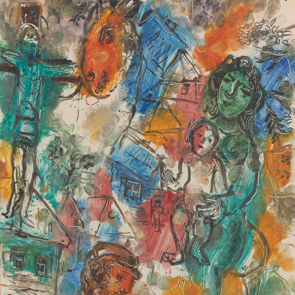 Marc Chagall — Ле Христос в деревне