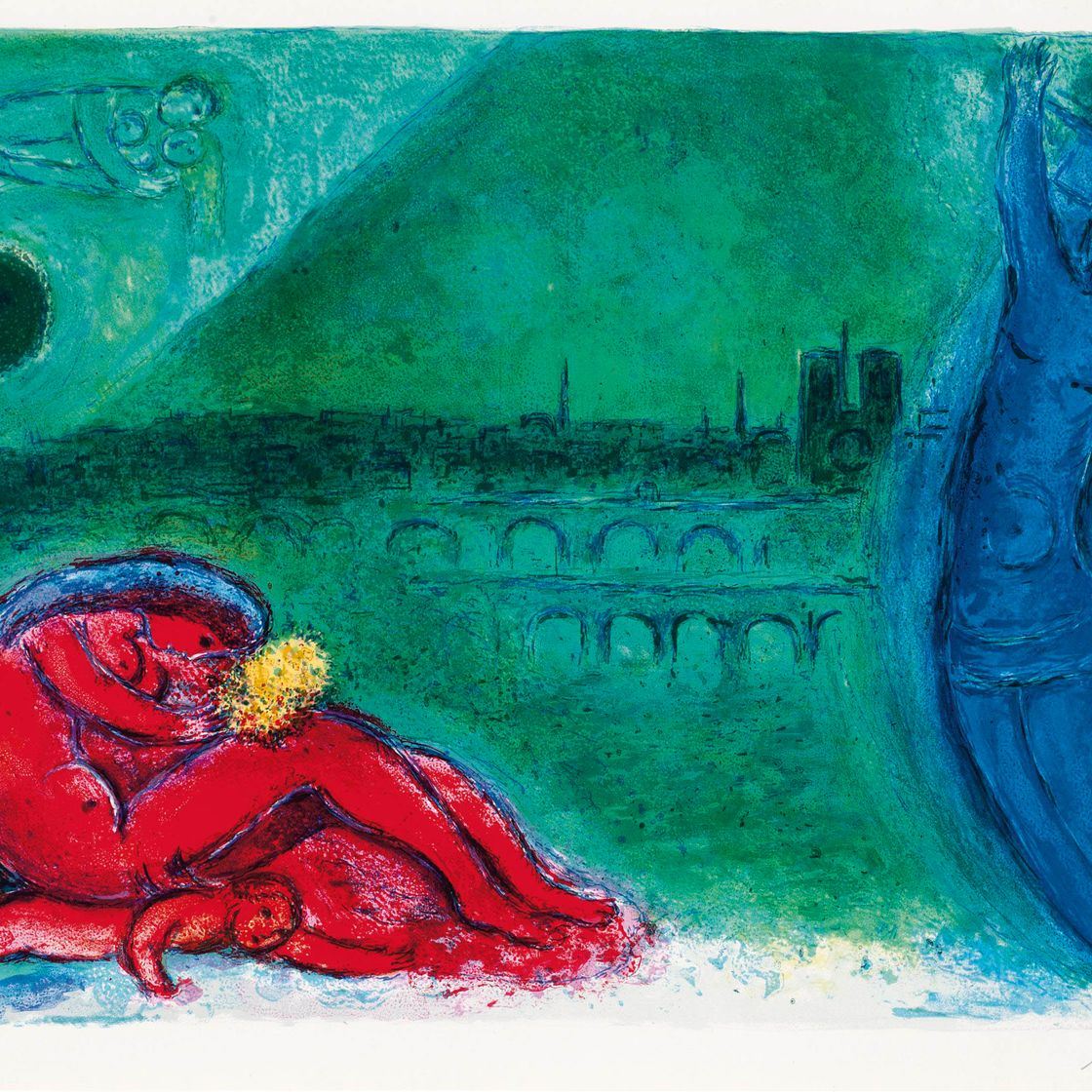 Marc Chagall — Набережная Турнель, с приветом к Парижу (M. 351; см. C. books 53)
