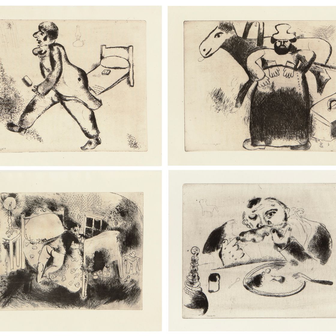 Marc Chagall — Николай Гоголь: Мертвые души