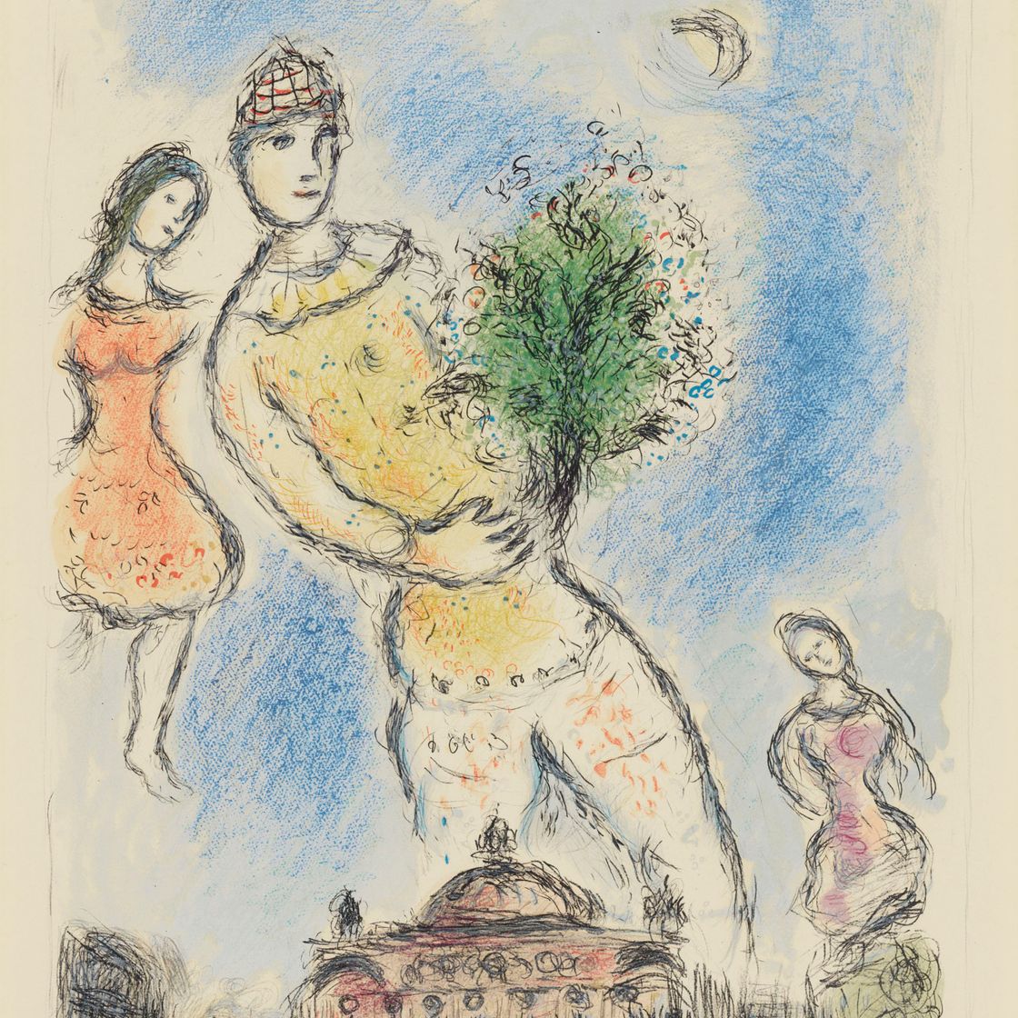 Marc Chagall — Танец на сцене оперы