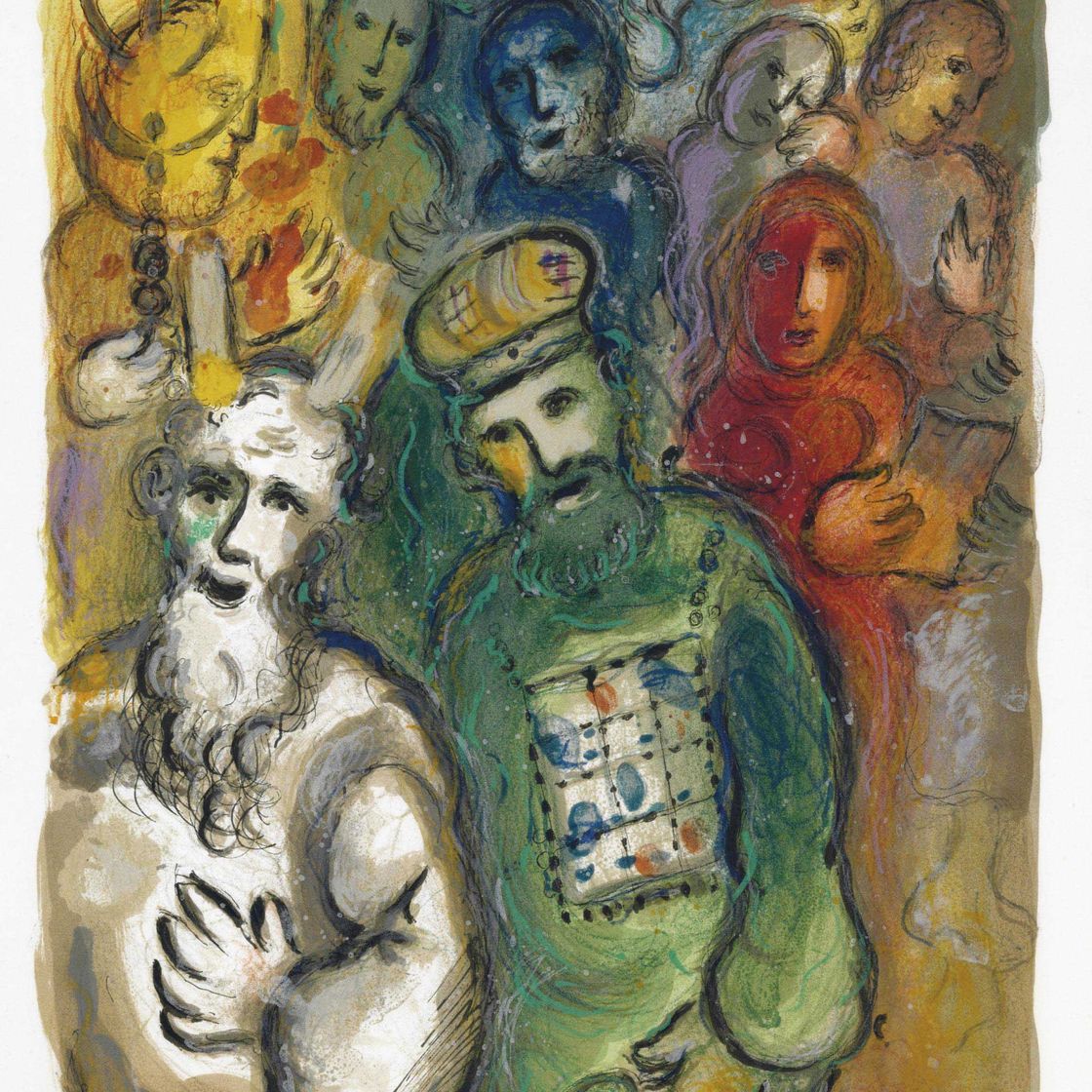Marc Chagall — "История исхода", Леон Амиэль, Париж и Нью-Йорк, 1966 (Т. 444-67; С. 64), изображение 2