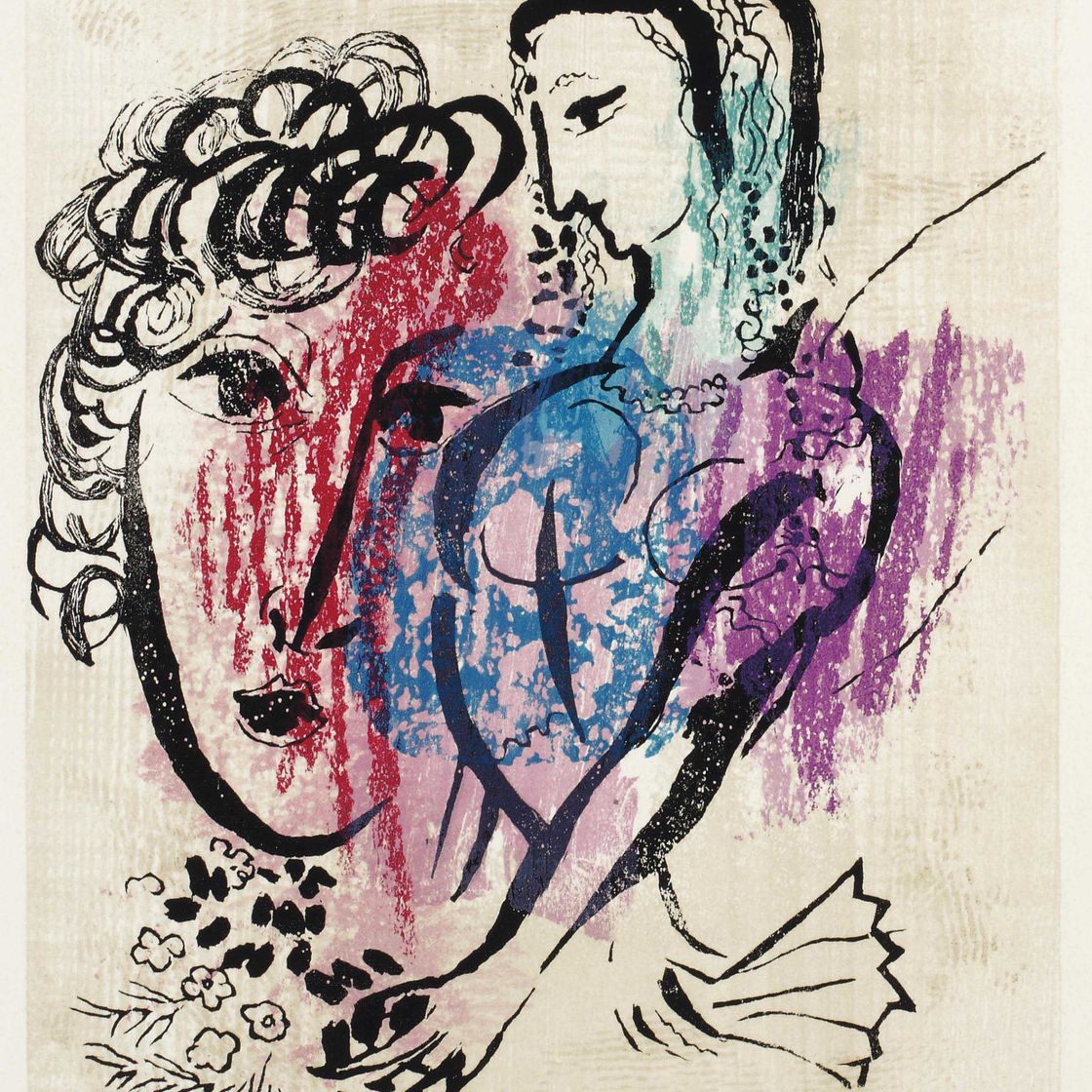Marc Chagall — "Поэмы", Джеральд Кремер, Женева, 1968 (С. 74), изображение 3