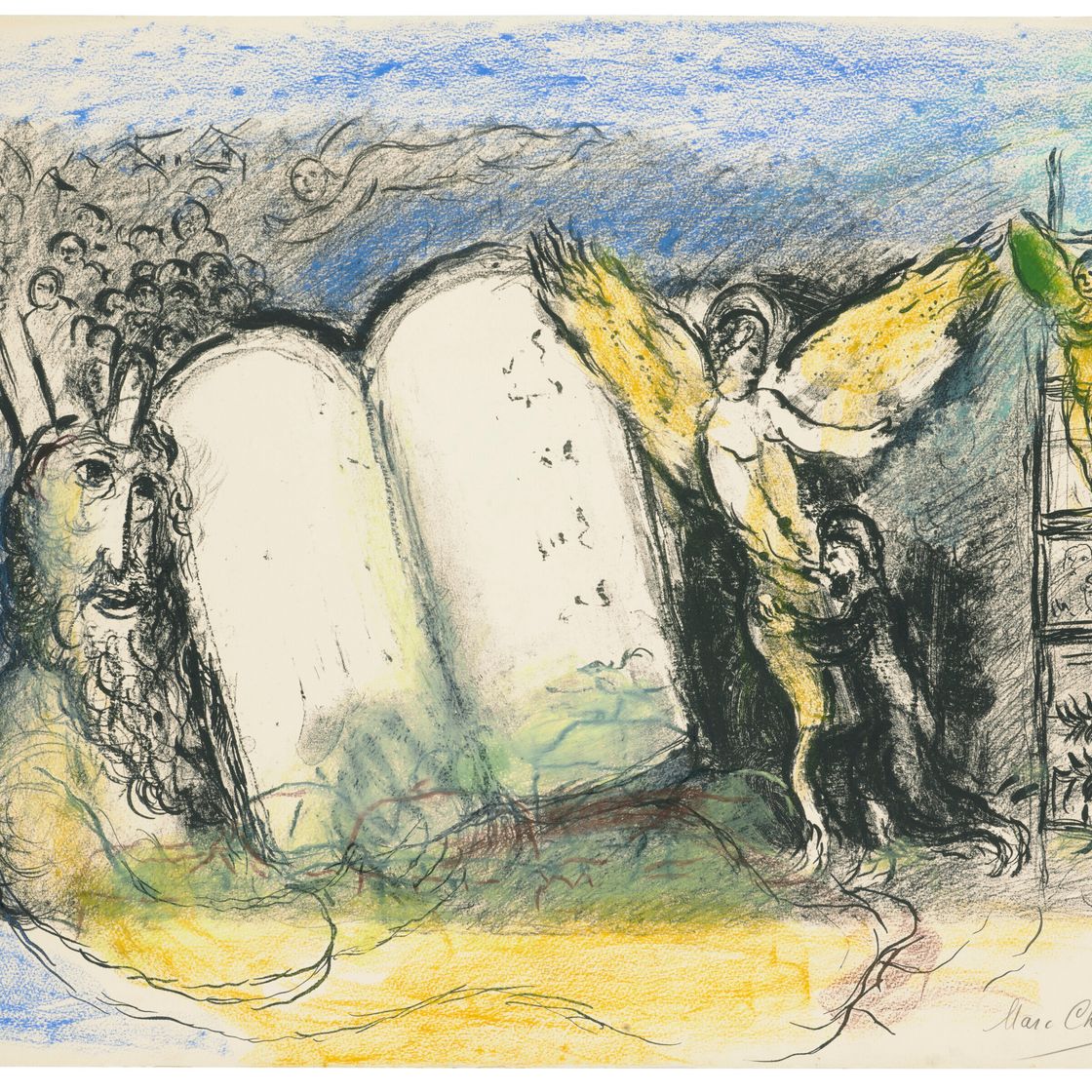Marc Chagall — Макет для создания образа Моисея
