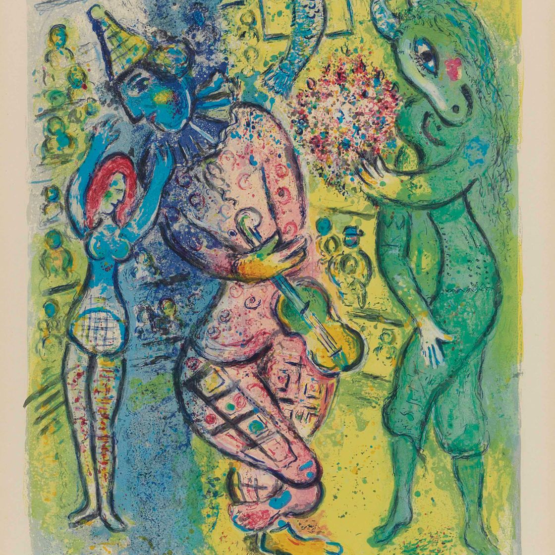 Marc Chagall — Одна тарелка, от: Le Cirque, изображение 1