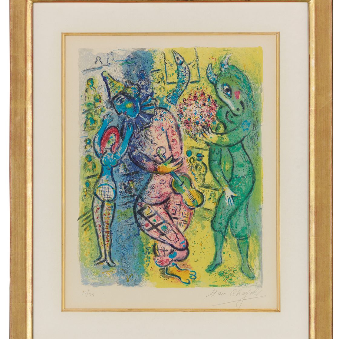 Marc Chagall — Одна тарелка, от: Le Cirque, изображение 2