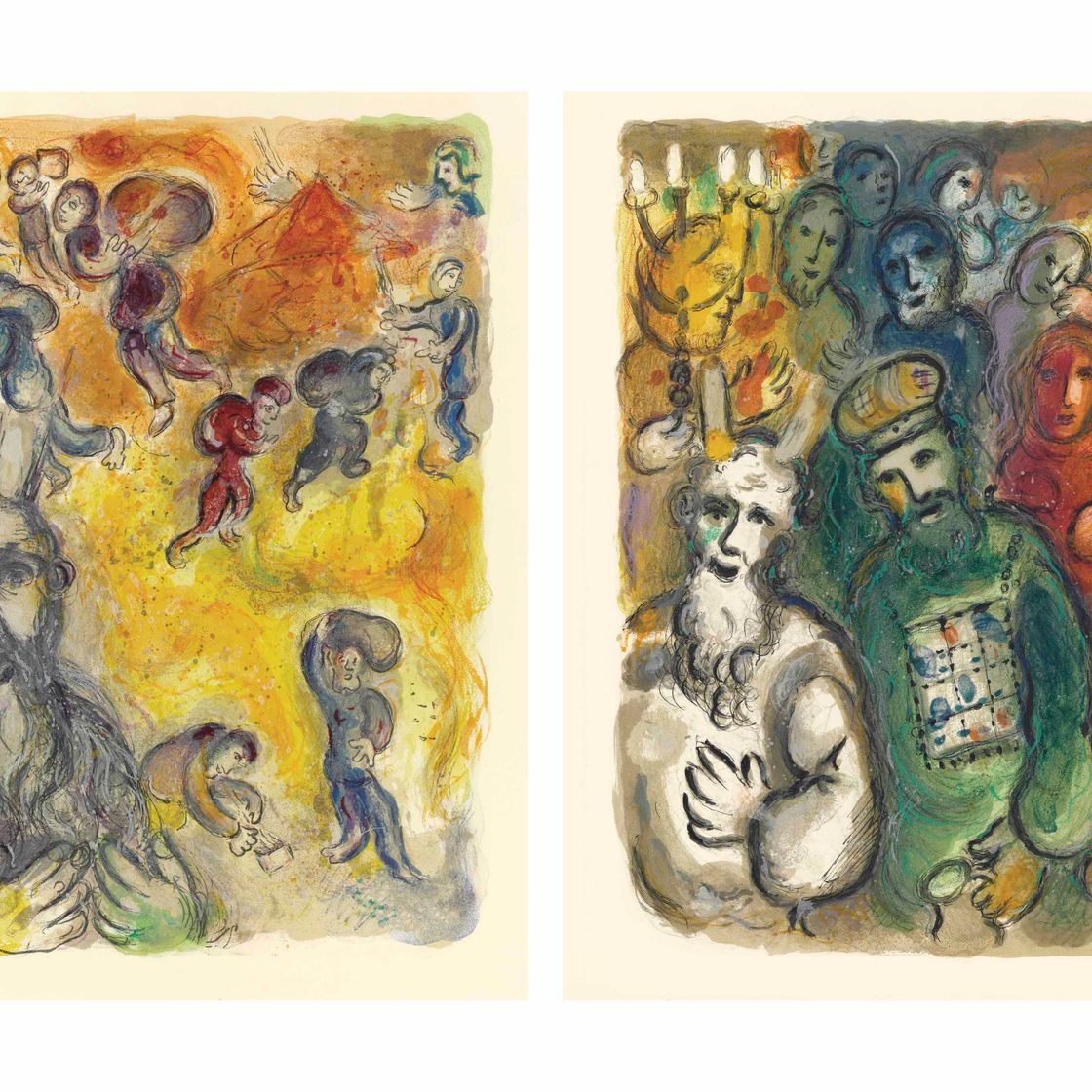 Marc Chagall — "История исхода", Леон Амиэль, Париж, 1966