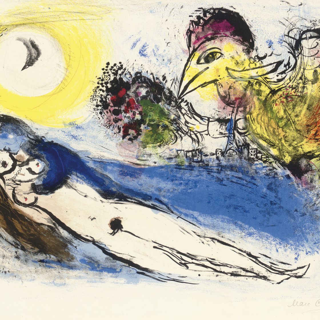 Marc Chagall — Доброе утро над Парижем (M. 71)