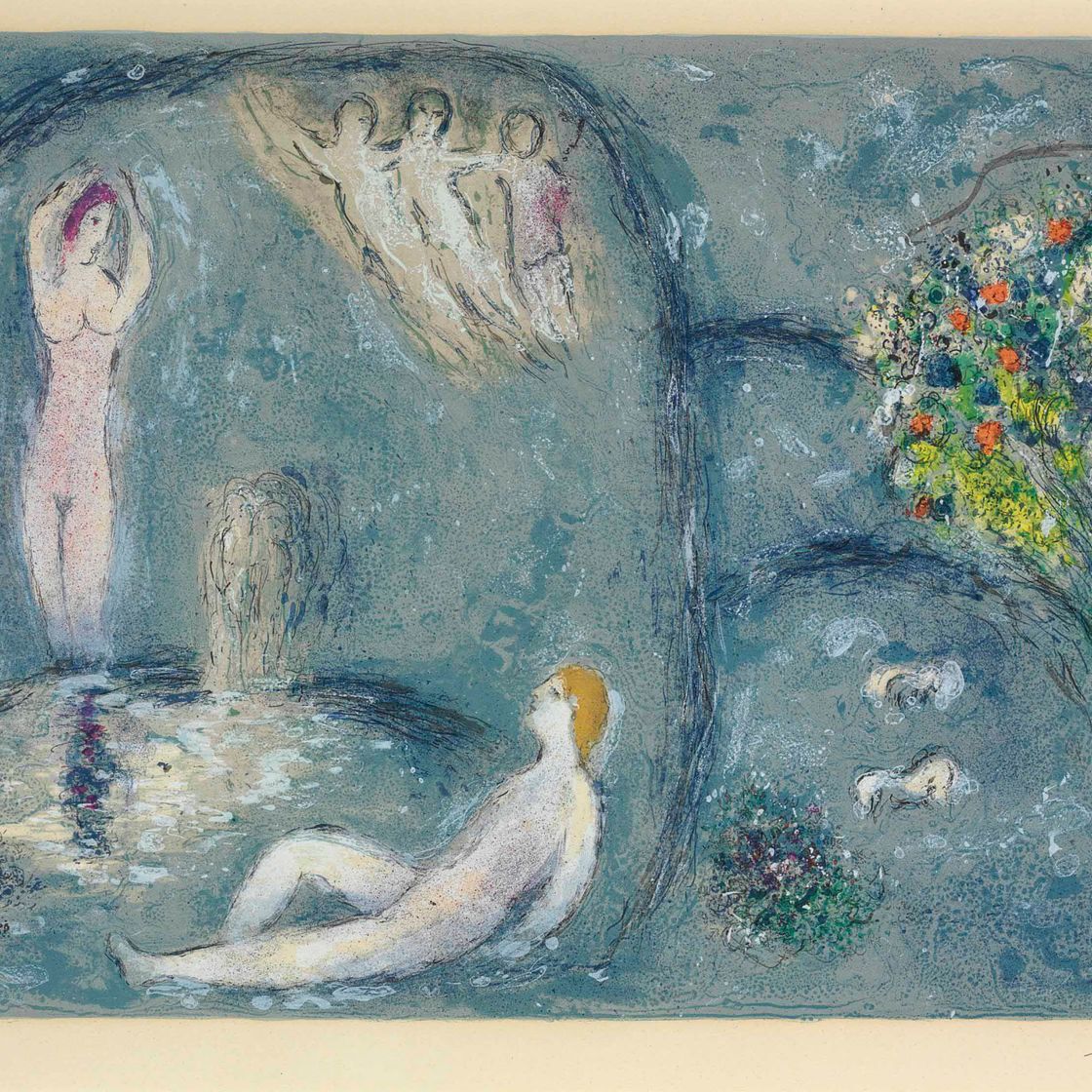 Marc Chagall — "Пещера нимф" из "Дафниса и Хлои"