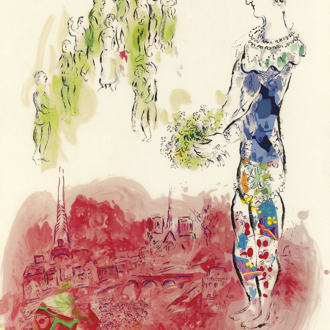 Marc Chagall — Парижский волшебник II (M. 598)