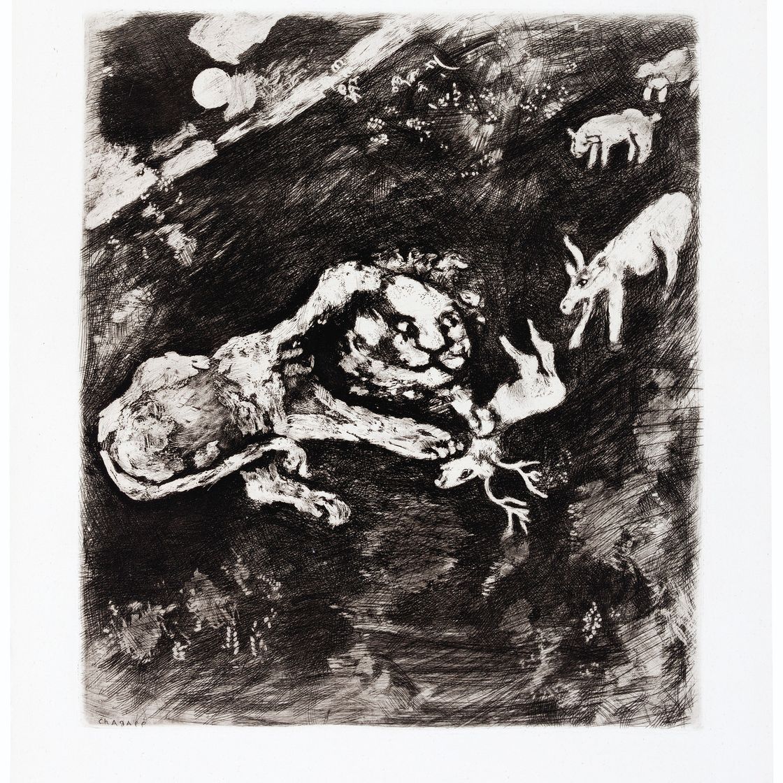 Marc Chagall — Жан де Лафонтен, "Басни", Париж, издательство "Tériade Editeur", 1952, изображение 5