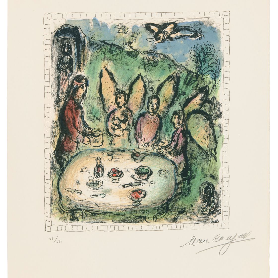 Marc Chagall — Авраам и Ангелы