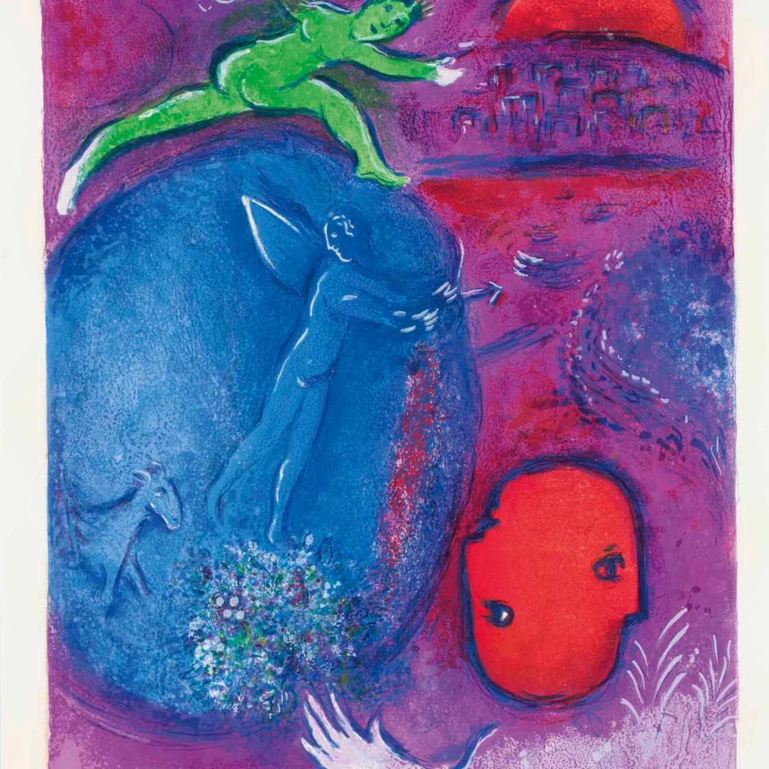 Marc Chagall — Песня о Ламоне и Дриасе из "Дафниса и Хлои" (М. 311; см. С. книги 46)