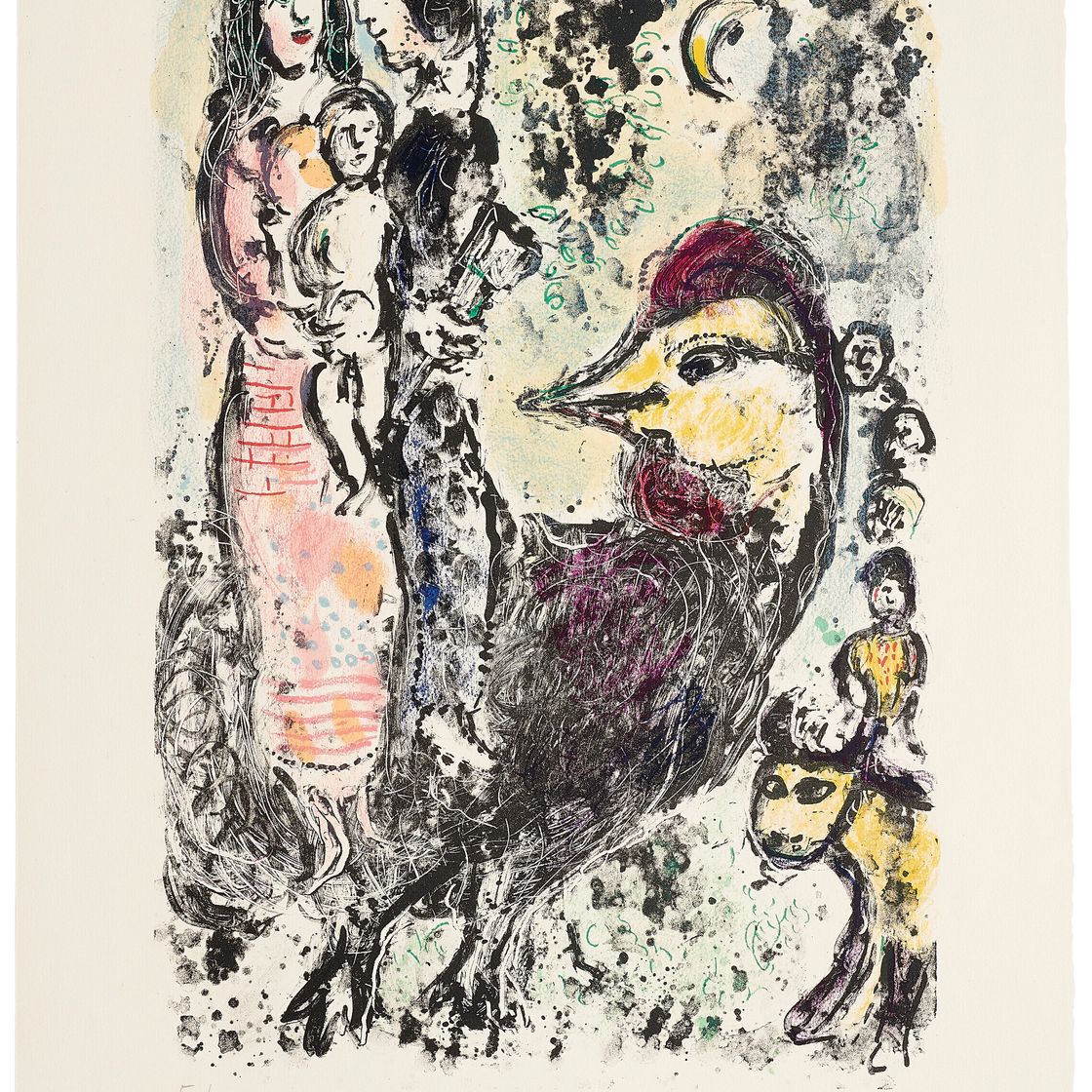 Marc Chagall — Семья с котлетой