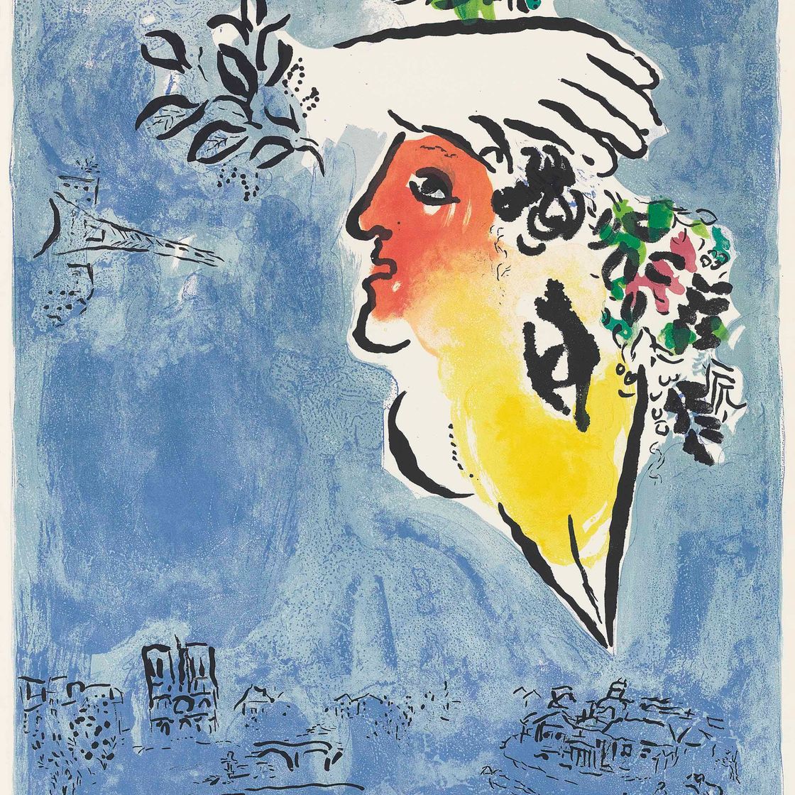 Marc Chagall — Синий цвет (M. 409)
