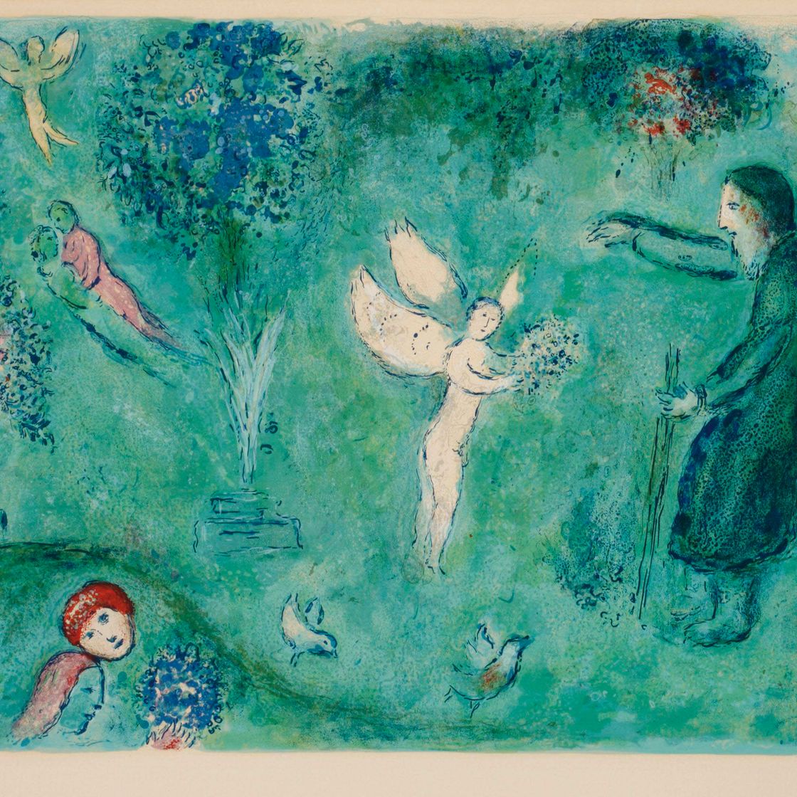 Marc Chagall — Страж Филетаса из "Дафниса и Хлои" (М. 326, см. с. книги 46)