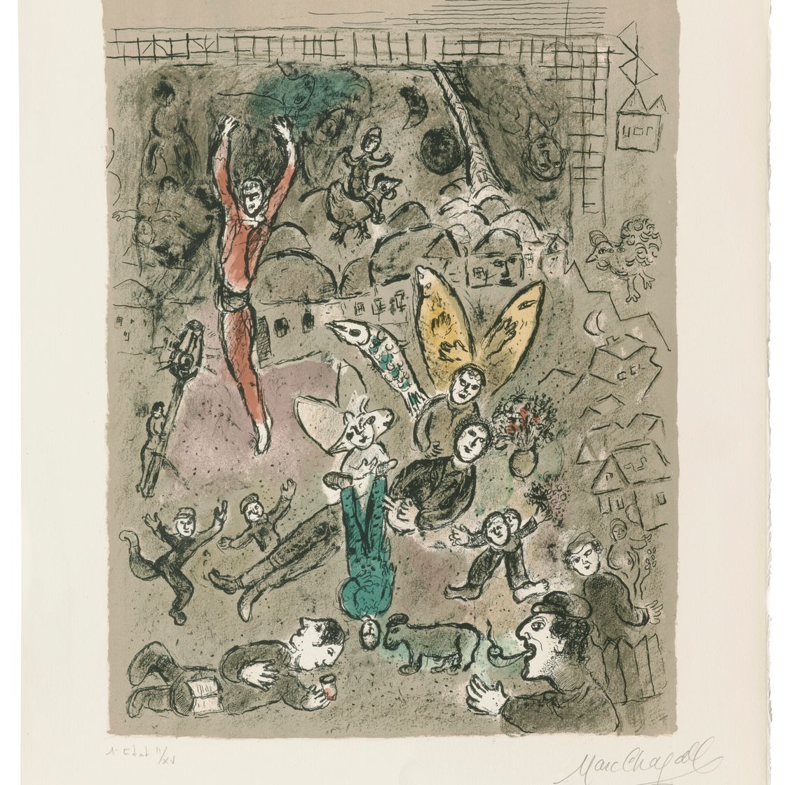 Marc Chagall — Фантастическая композиция (1-й год выпуска)