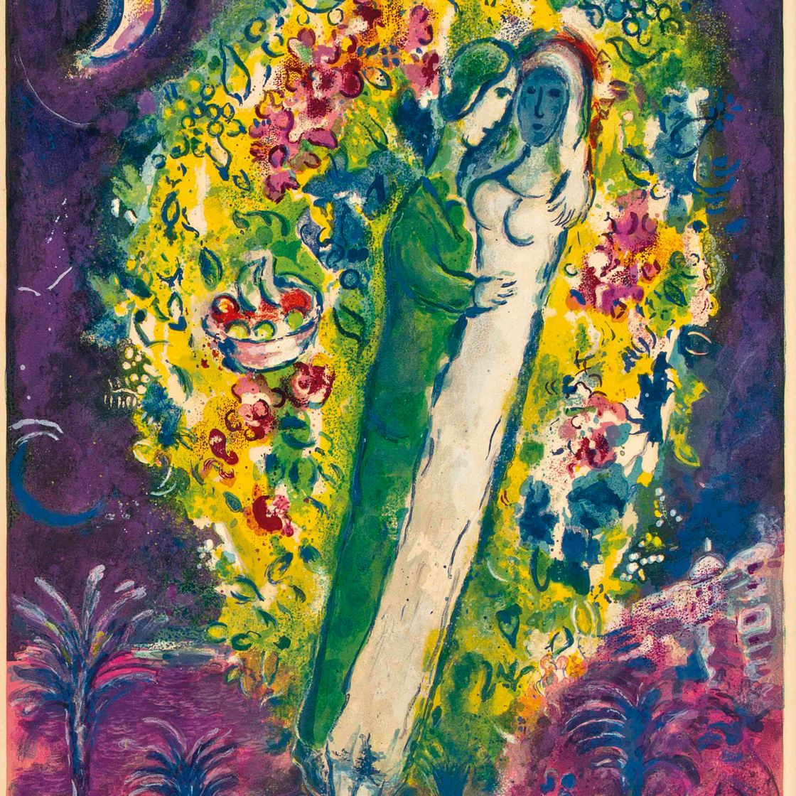 Marc Chagall — Пара в "Мимозе" из Ниццы и Лазурного берега