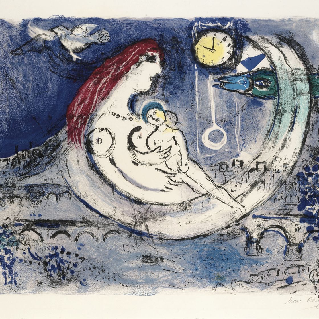 Marc Chagall — Пейсаж блю (M. 221)