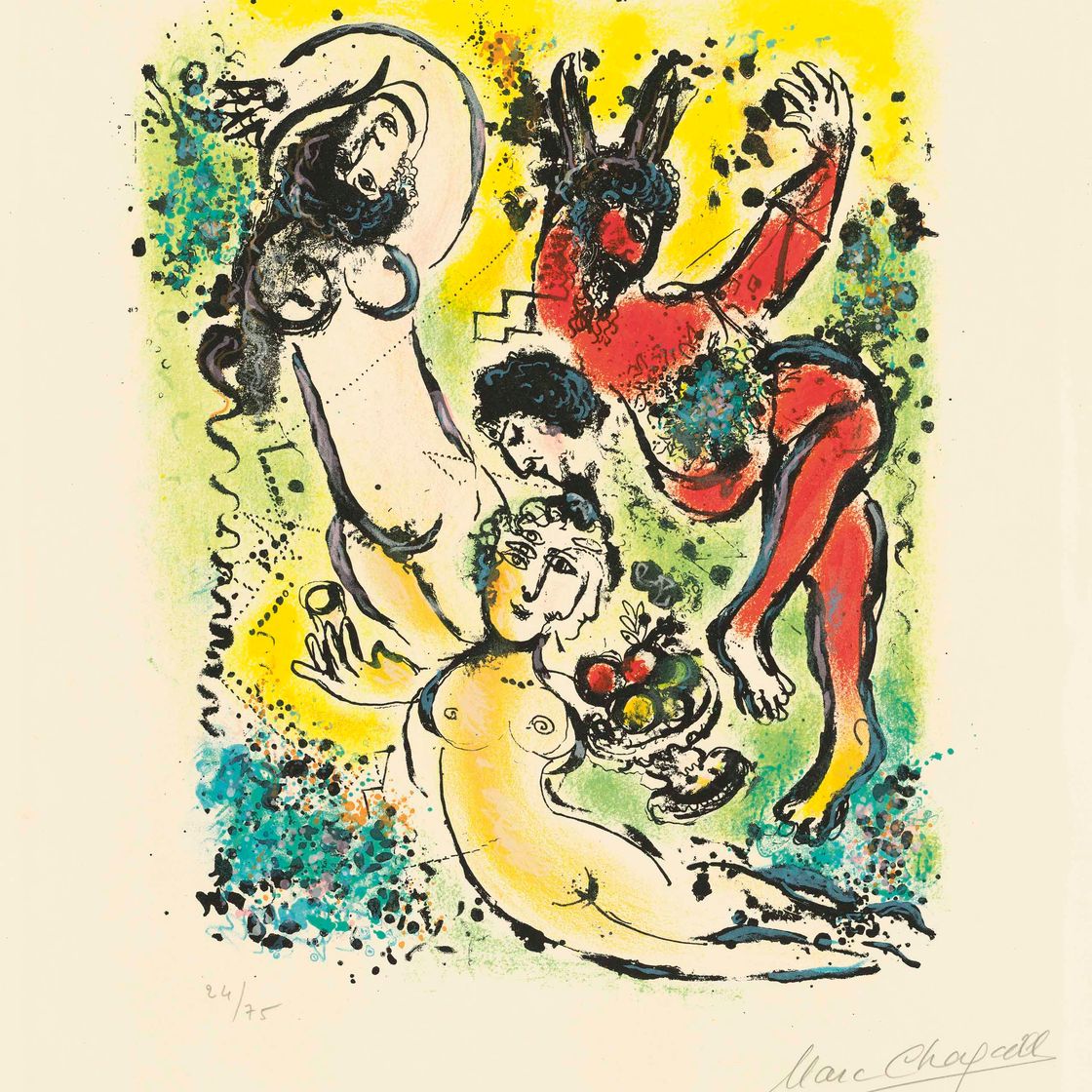 Marc Chagall — Одна тарелка, от: В Стране богов