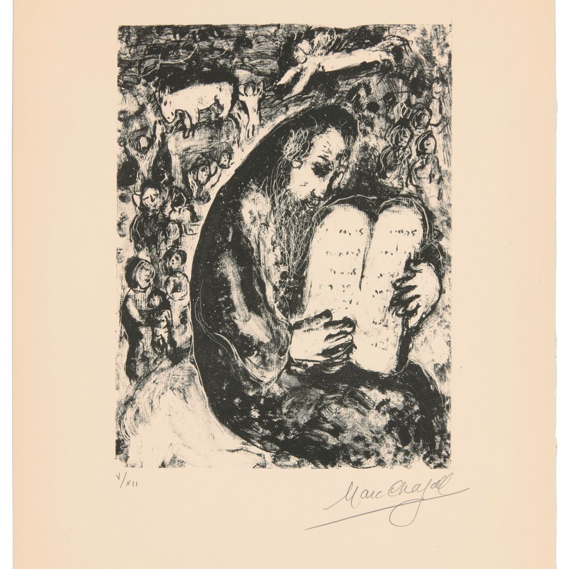 Marc Chagall — Моисей и сердце Неба