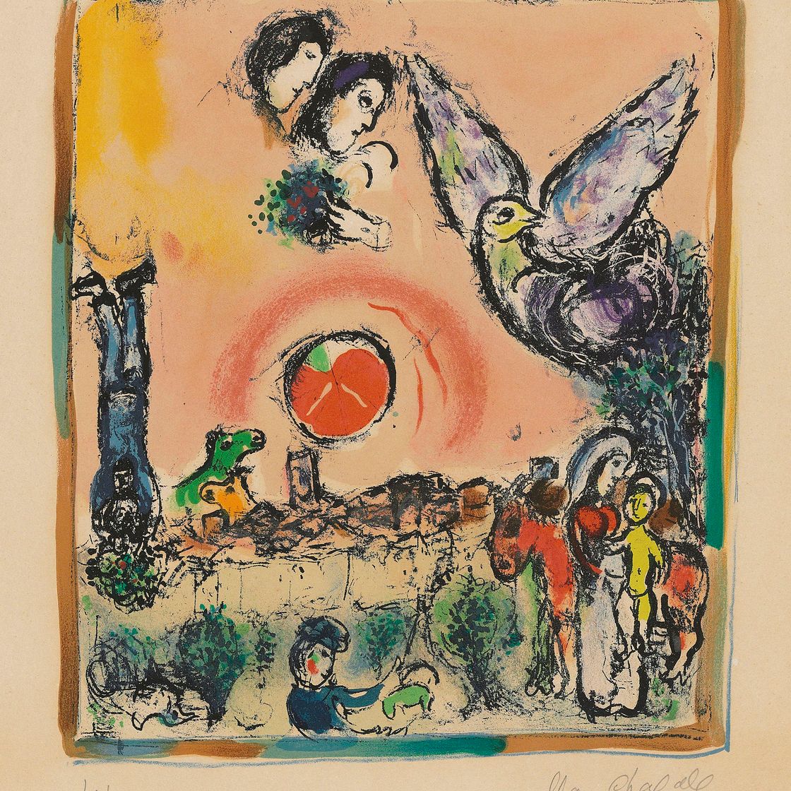 Marc Chagall — Композиция шампанского