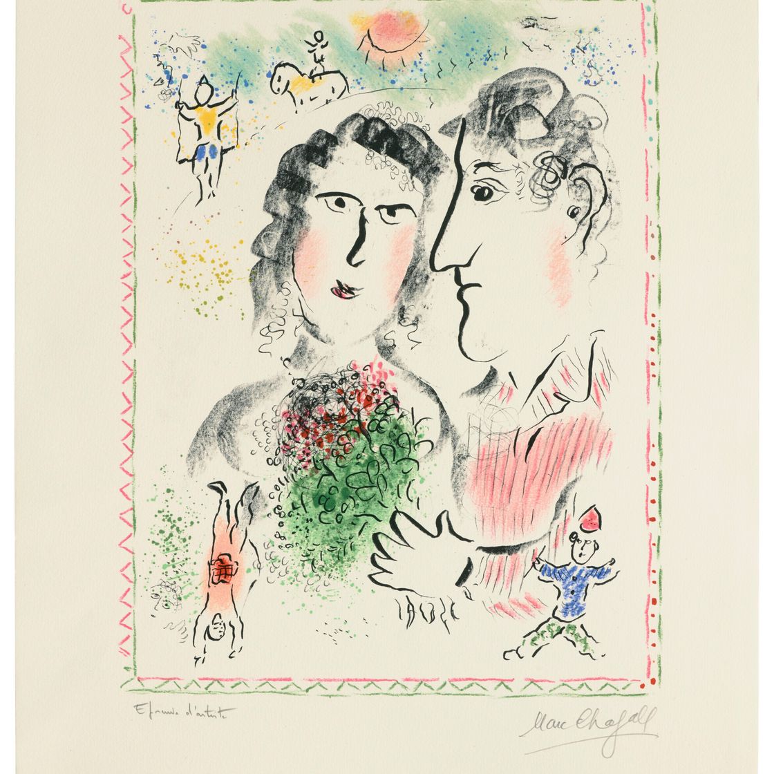 Marc Chagall — Фианасайль в цирке