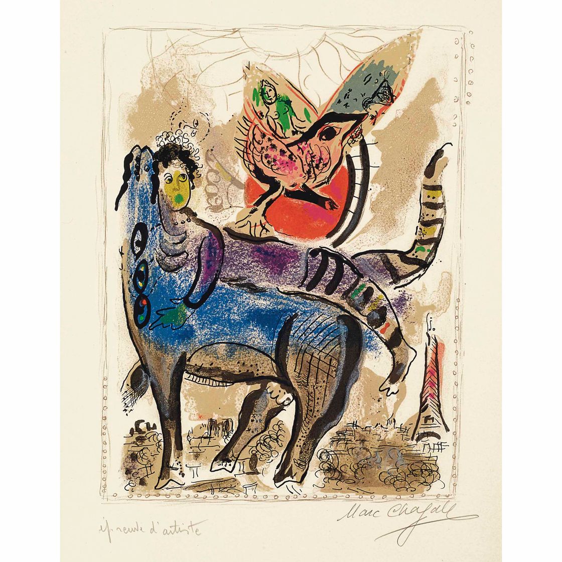 Marc Chagall — Голубая ночь